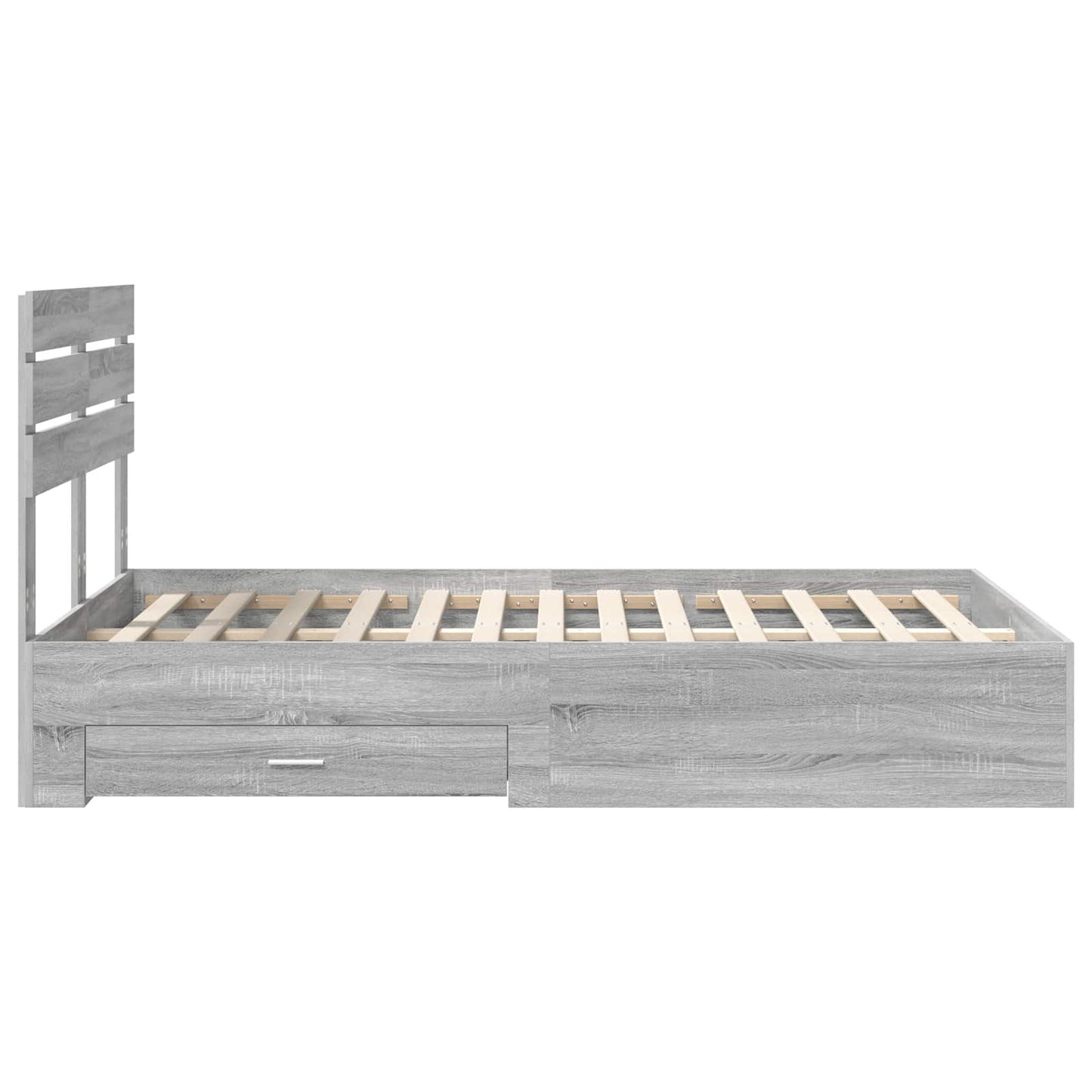 Bedframe met lade met hoofdeinde met opslag Bewerkt hout