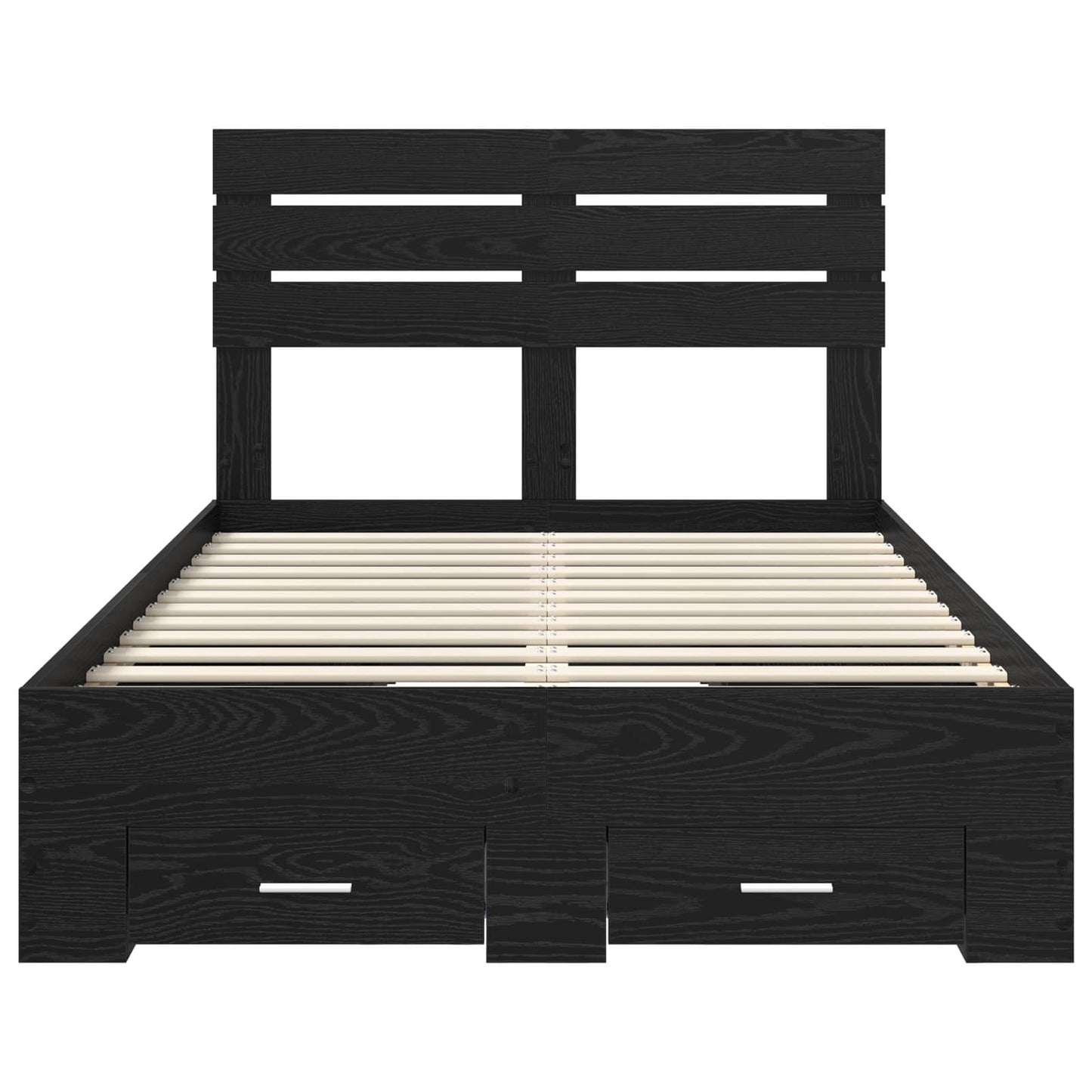 Bedframe met lade met hoofdeinde met opslag Bewerkt hout