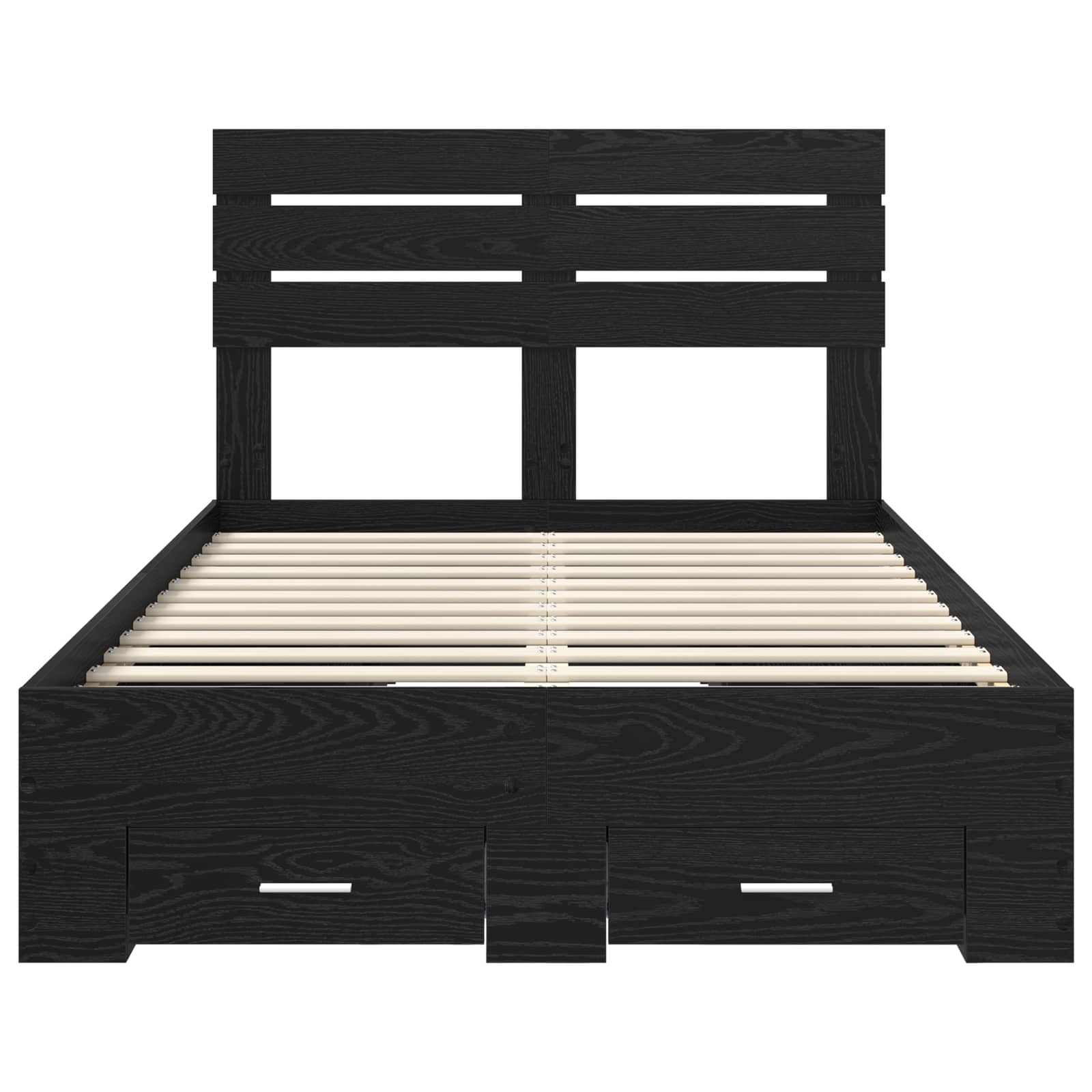 Bedframe met lade met hoofdeinde met opslag Bewerkt hout