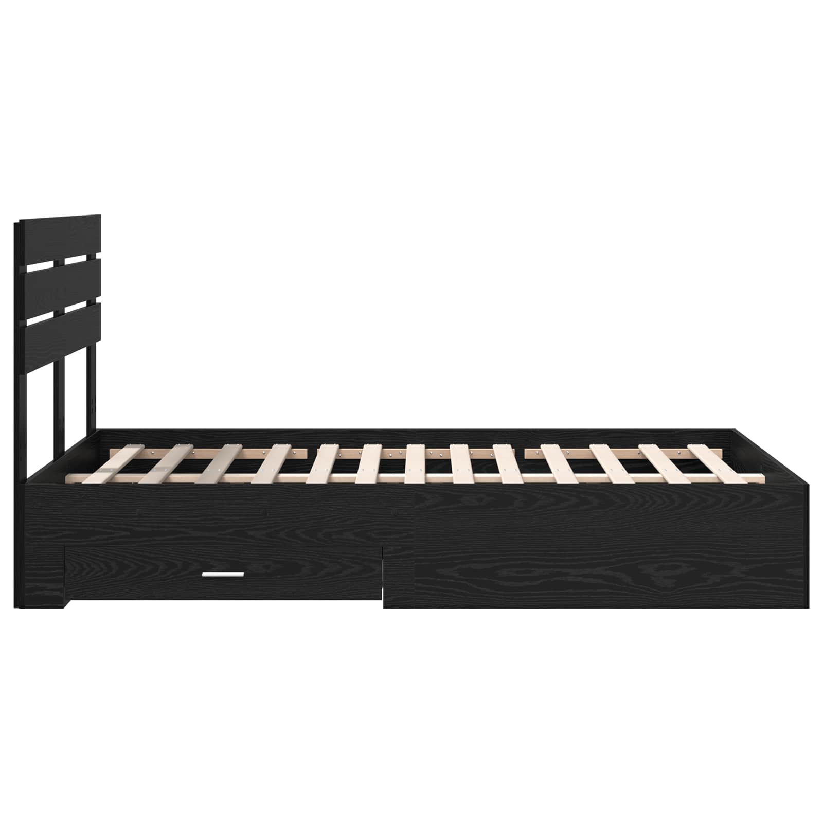 Bedframe met lade met hoofdeinde met opslag Bewerkt hout