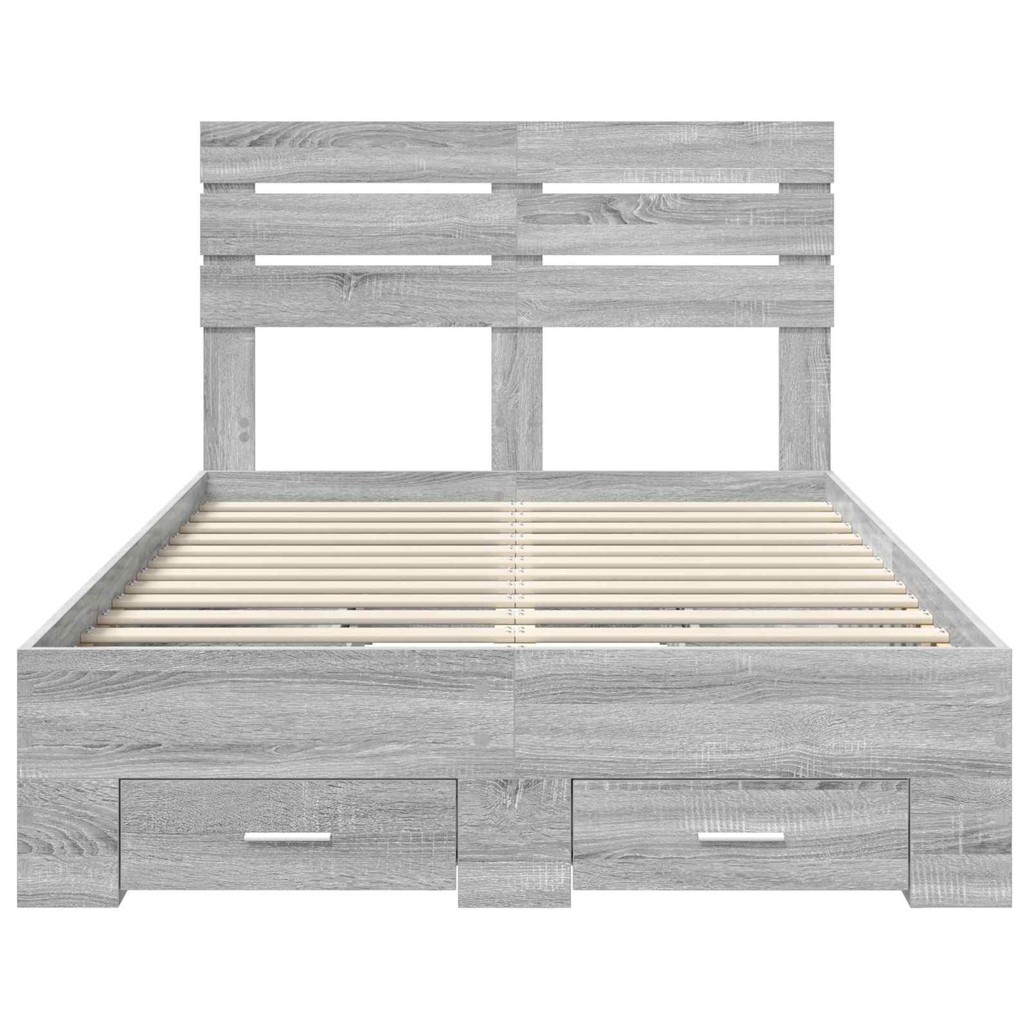 Bedframe met lade met hoofdeinde met opslag Bewerkt hout