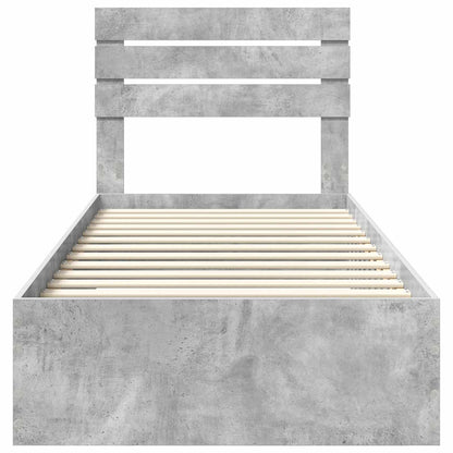 Bedframe met lade met hoofdeinde met opslag Bewerkt hout