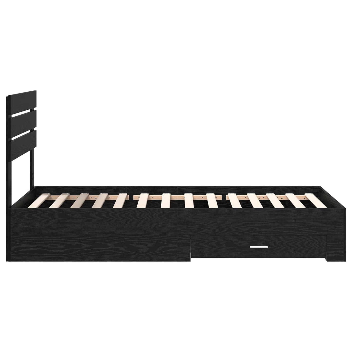 Bedframe met lade met hoofdeinde met opslag Bewerkt hout