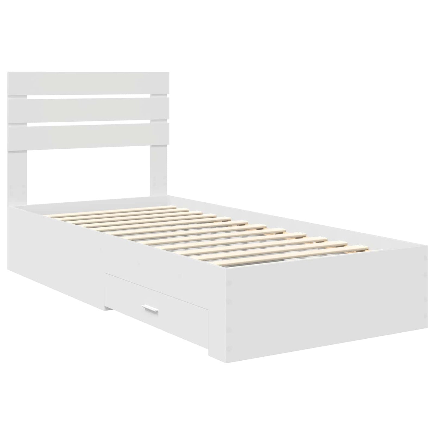 Bedframe met lade met hoofdeinde met opslag Bewerkt hout