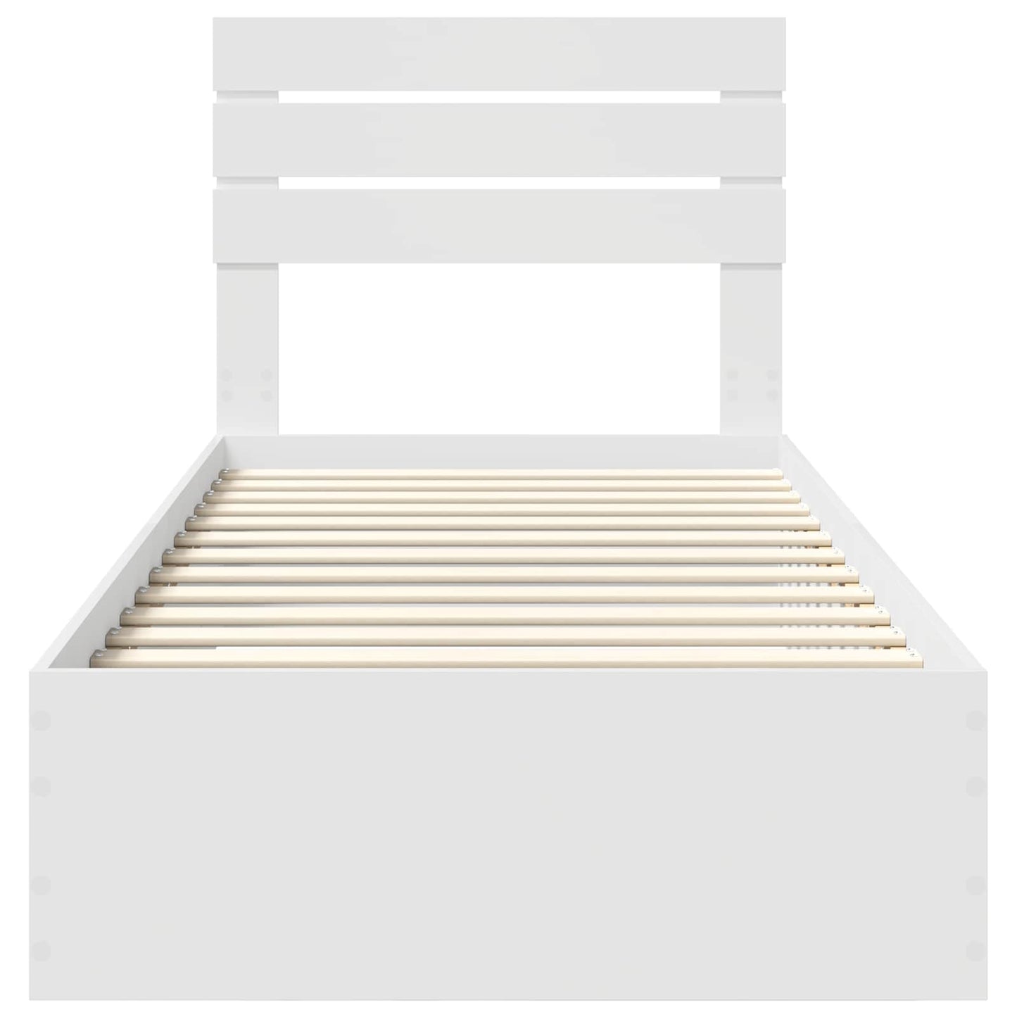 Bedframe met lade met hoofdeinde met opslag Bewerkt hout