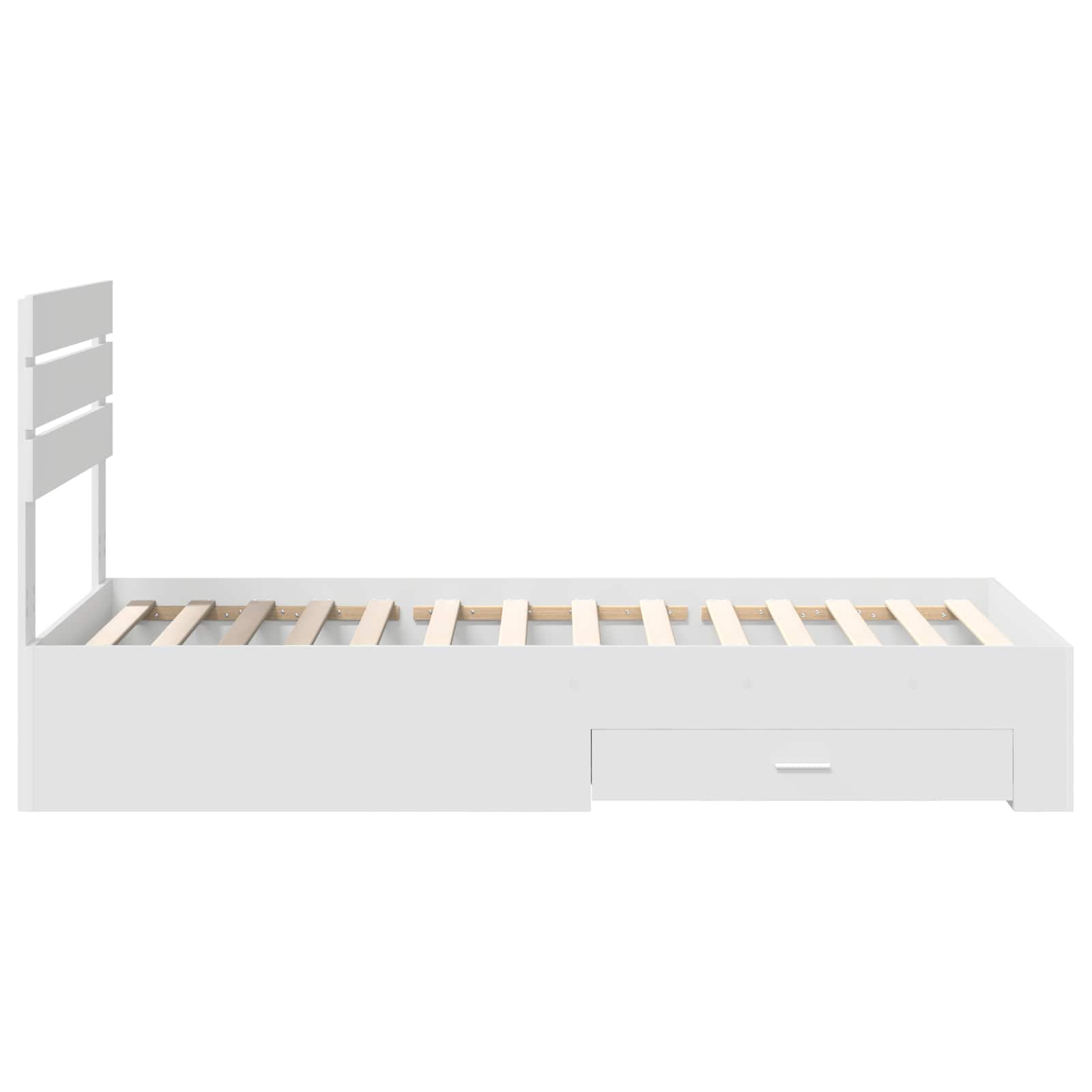 Bedframe met lade met hoofdeinde met opslag Bewerkt hout