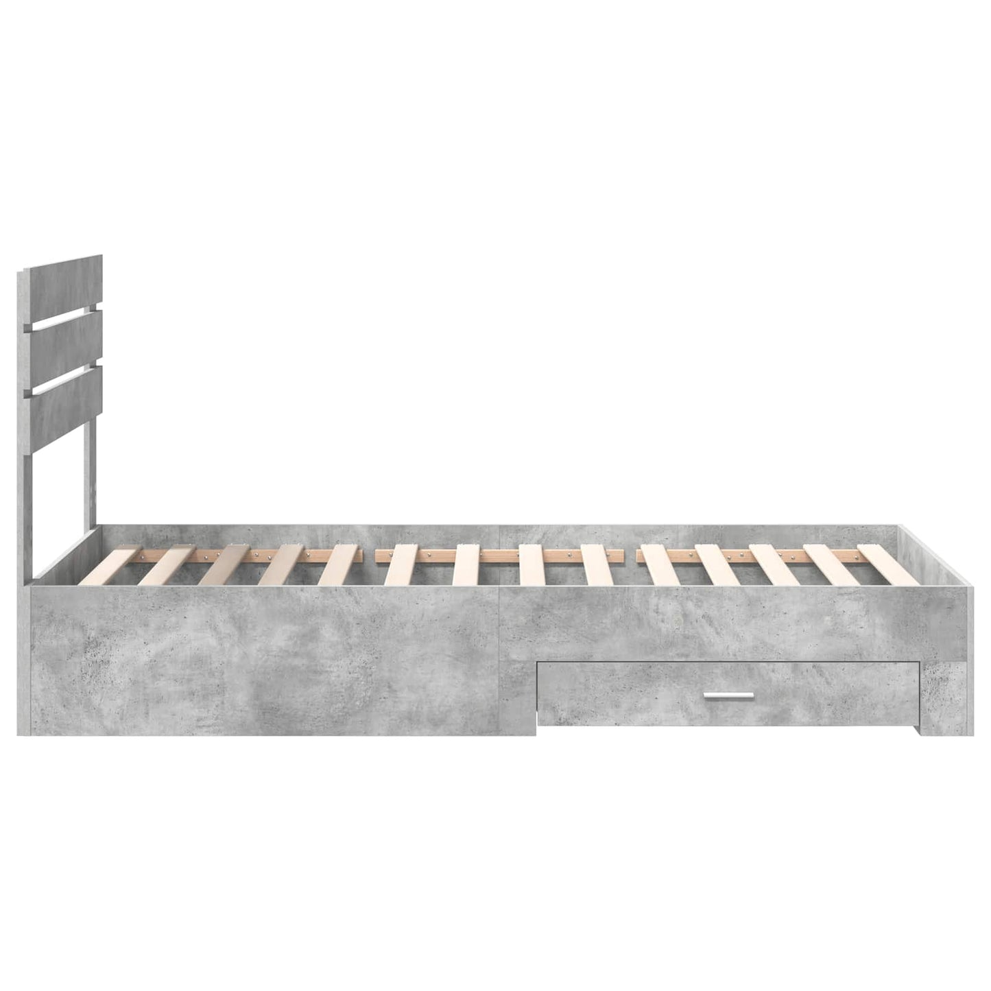 Bedframe met lade met hoofdeinde met opslag Bewerkt hout