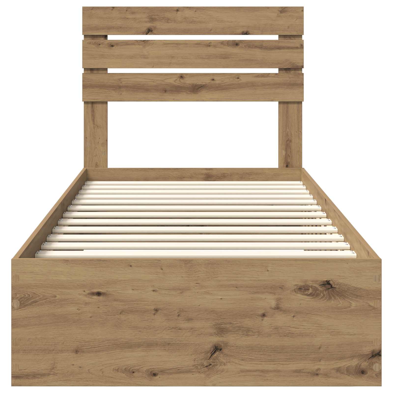 Bedframe met lade met hoofdeinde met opslag Bewerkt hout