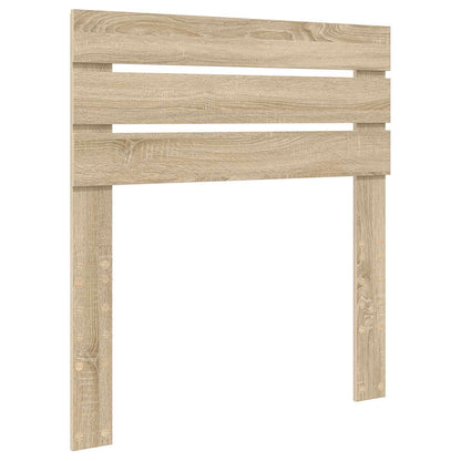 Bedframe Sonoma Eiken en Zilver 75 x 190 cm Bewerkt hout
