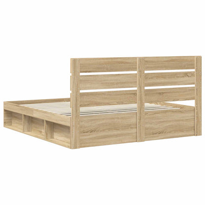 Bedframe met hoofdeinde Sonoma 200 x 200 cm Massief grenenhout