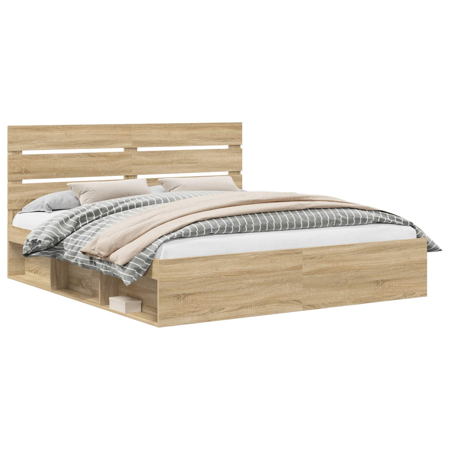 Bedframe met hoofdeinde Sonoma 180 x 200 cm Massief grenenhout