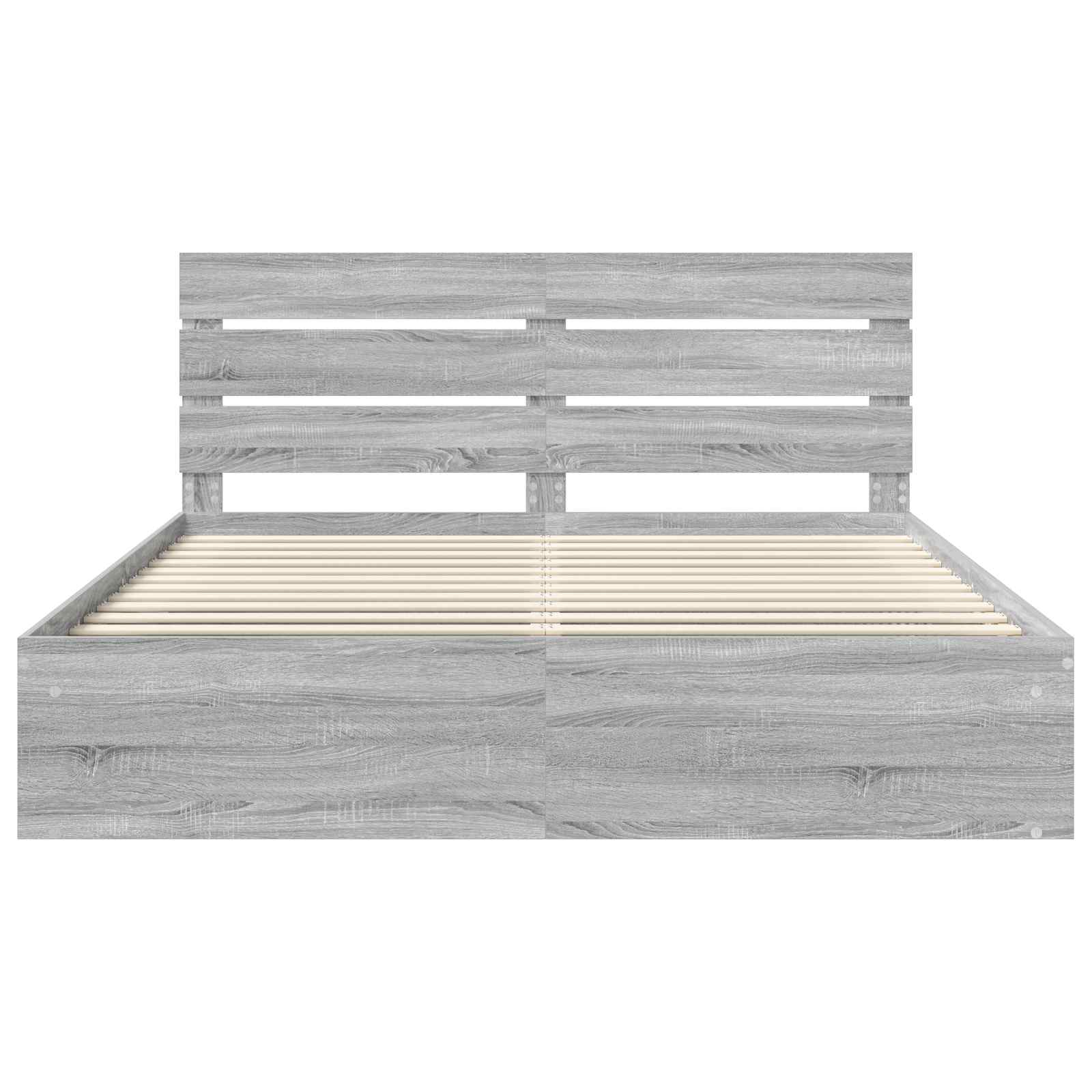 Bedframe Grijs Sonoma 180 x 200 cm Massief grenenhout