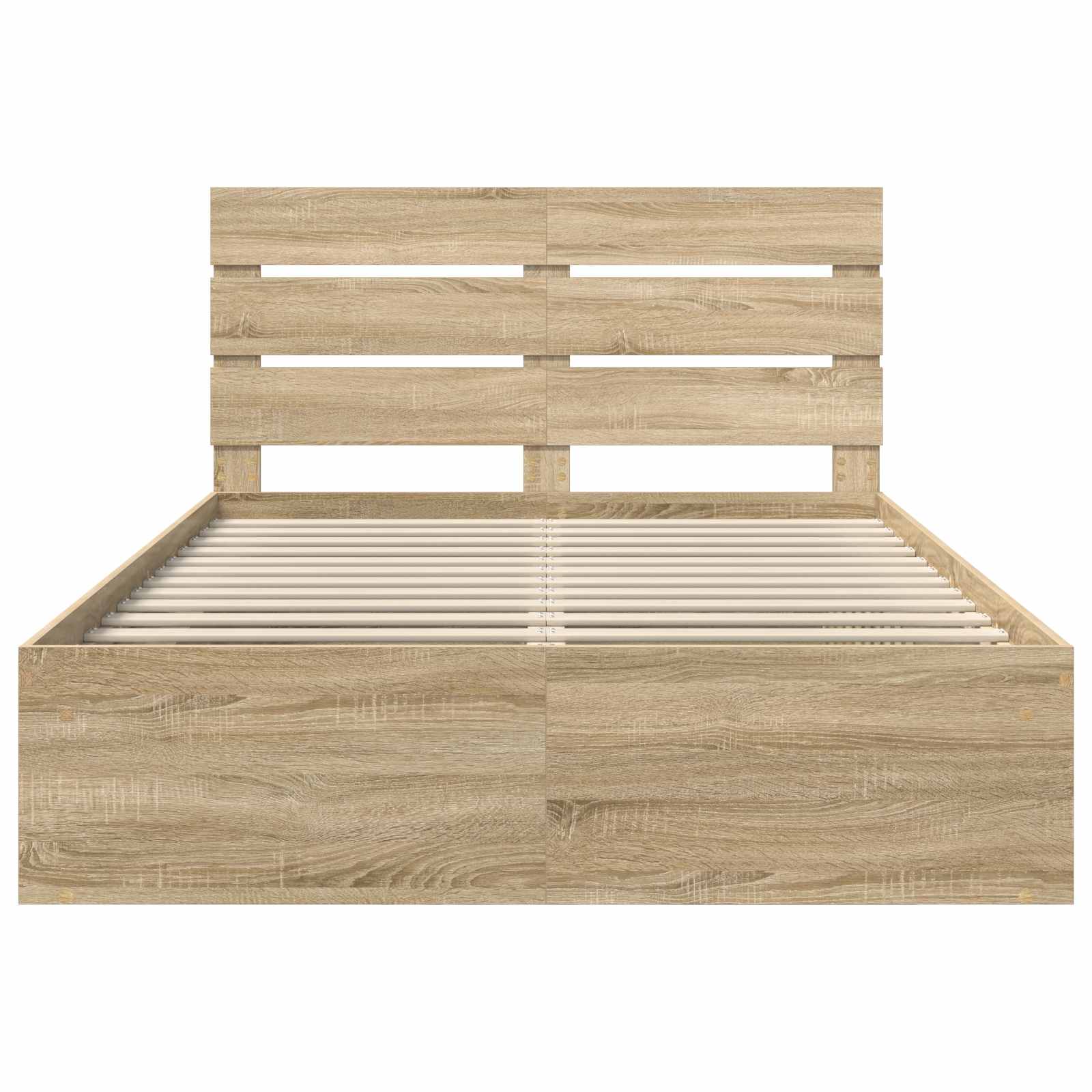 Bedframe met hoofdeinde Sonoma 140 x 190 cm Massief grenenhout