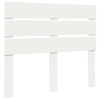 Bedframe met hoofdeinde Wit 120 x 200 cm Massief grenenhout
