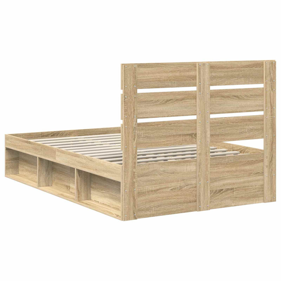 Bedframe met hoofdeinde Sonoma 120 x 200 cm Massief grenenhout
