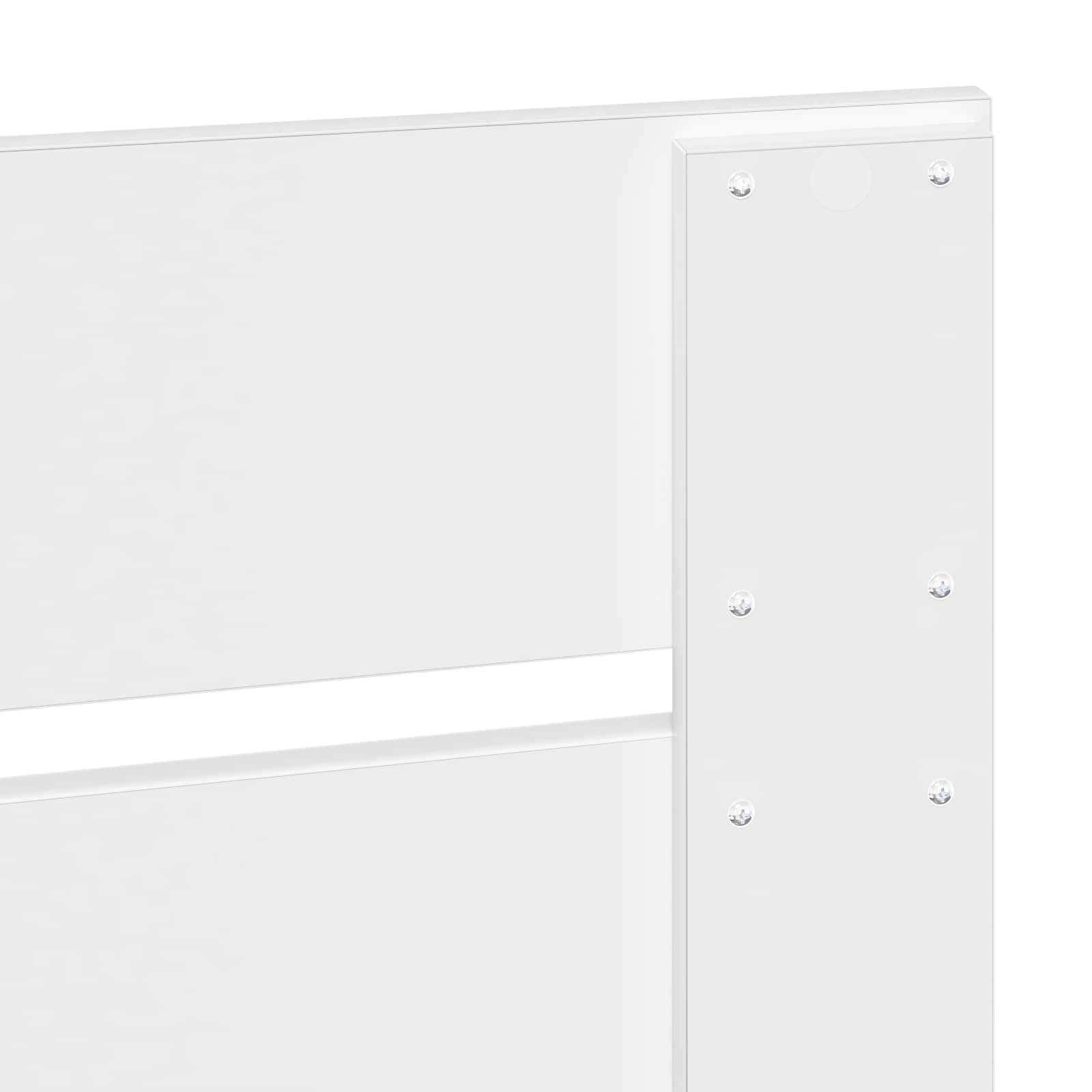 Bedframe met hoofdeinde Wit 90 x 200 cm Massief grenenhout