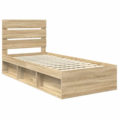 Bedframe Sonoma Eiken 90 x 200 cm Massief grenenhout