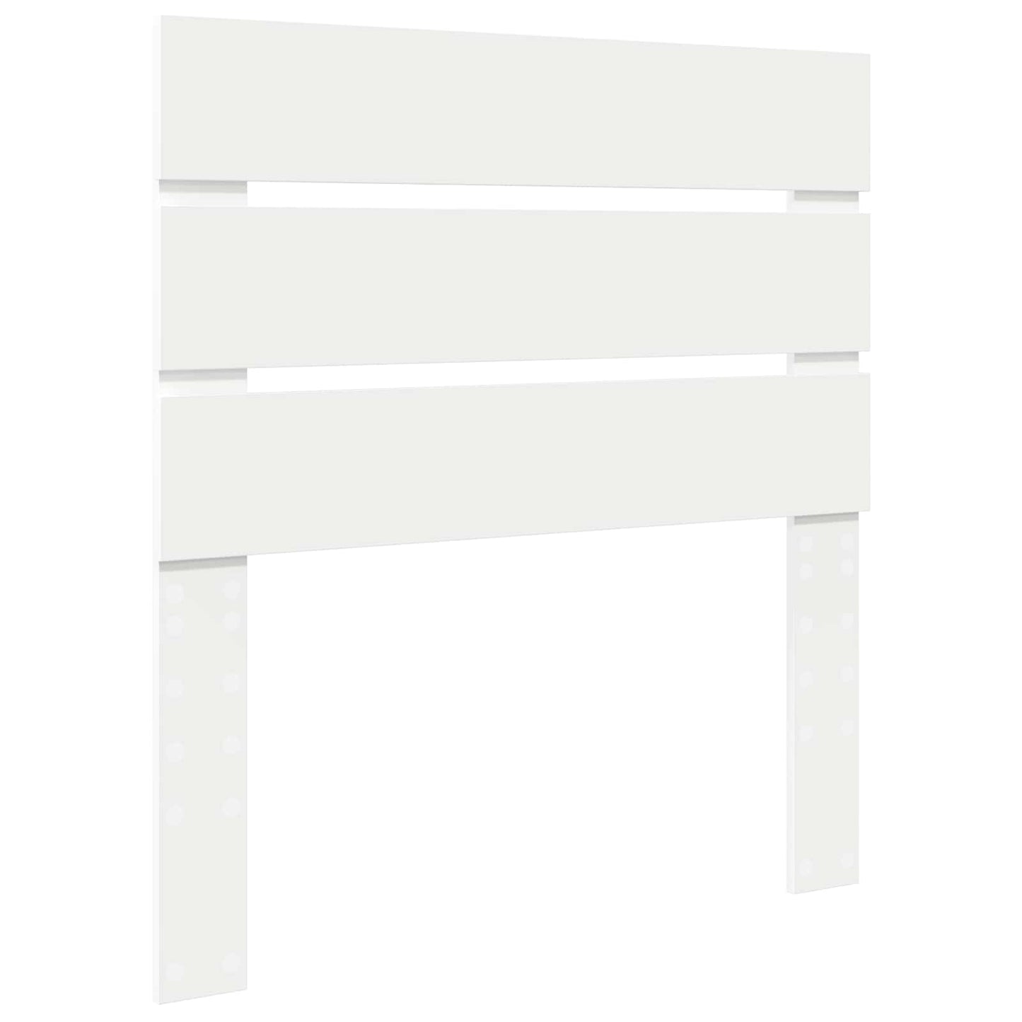 Bedframe met hoofdeinde Wit 90 x 190 cm Massief grenenhout
