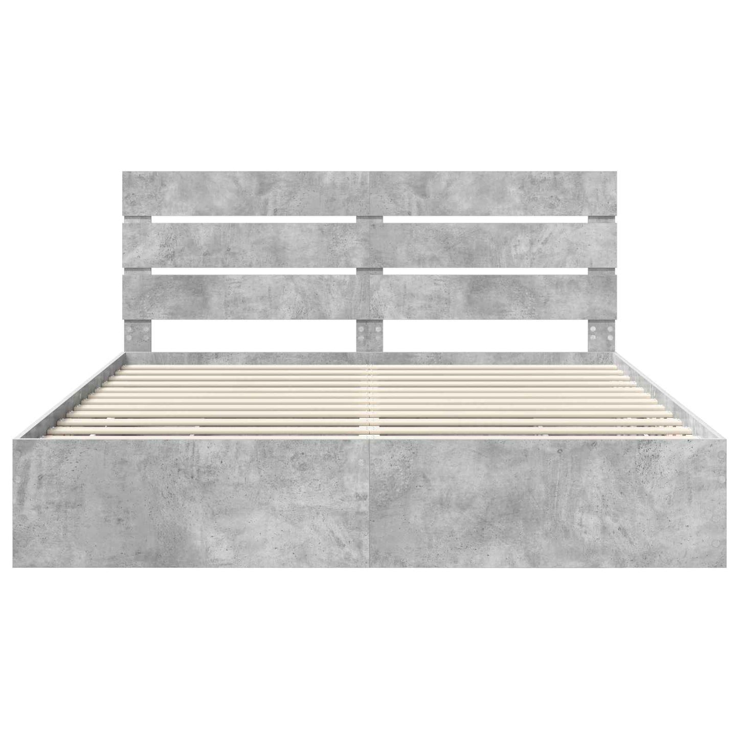 Bedframe met lade Beton Grijs 200 x 200 cm Ingenieurshout