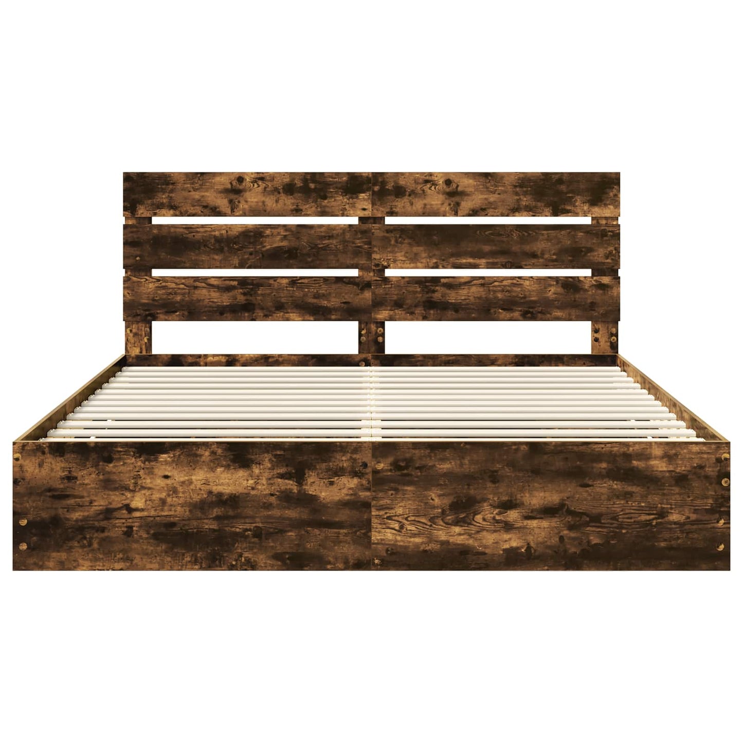 Bedframe met lade Gerookt eiken 180 x 200 cm Ingenieurshout