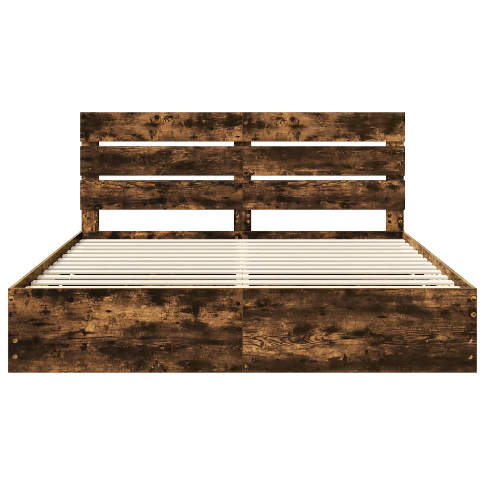 Bedframe met lade Gerookt eiken 180 x 200 cm Ingenieurshout