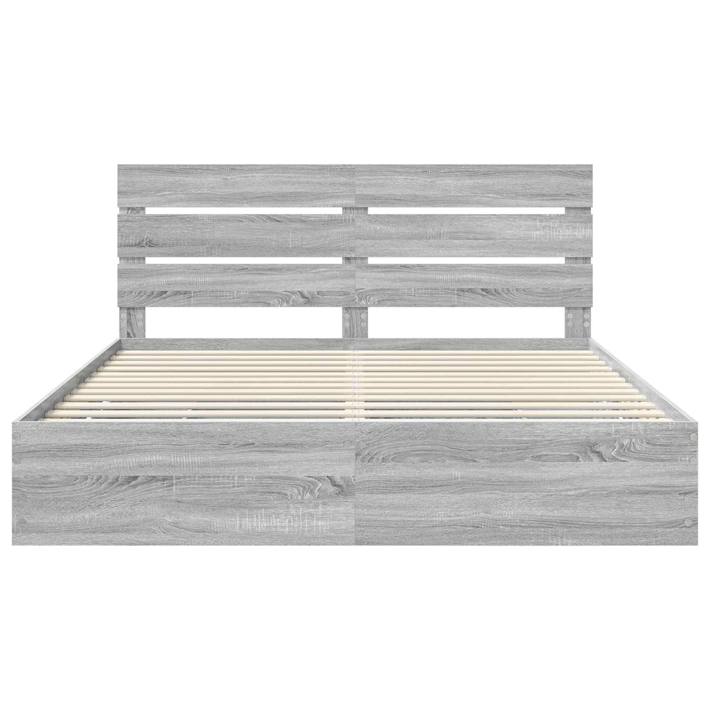 Bedframe met lade Grijs Sonoma 180 x 200 cm Ingenieurshout