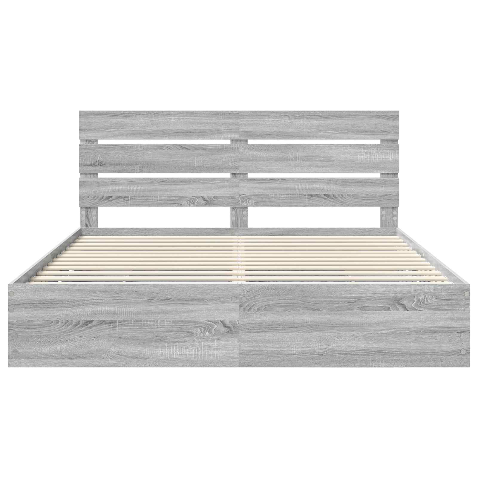 Bedframe met lade Grijs Sonoma 180 x 200 cm Ingenieurshout