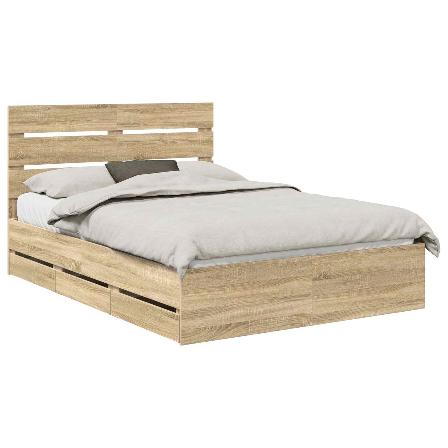 Bedframe met lade Sonoma Eiken 160 x 200 cm Ingenieurshout