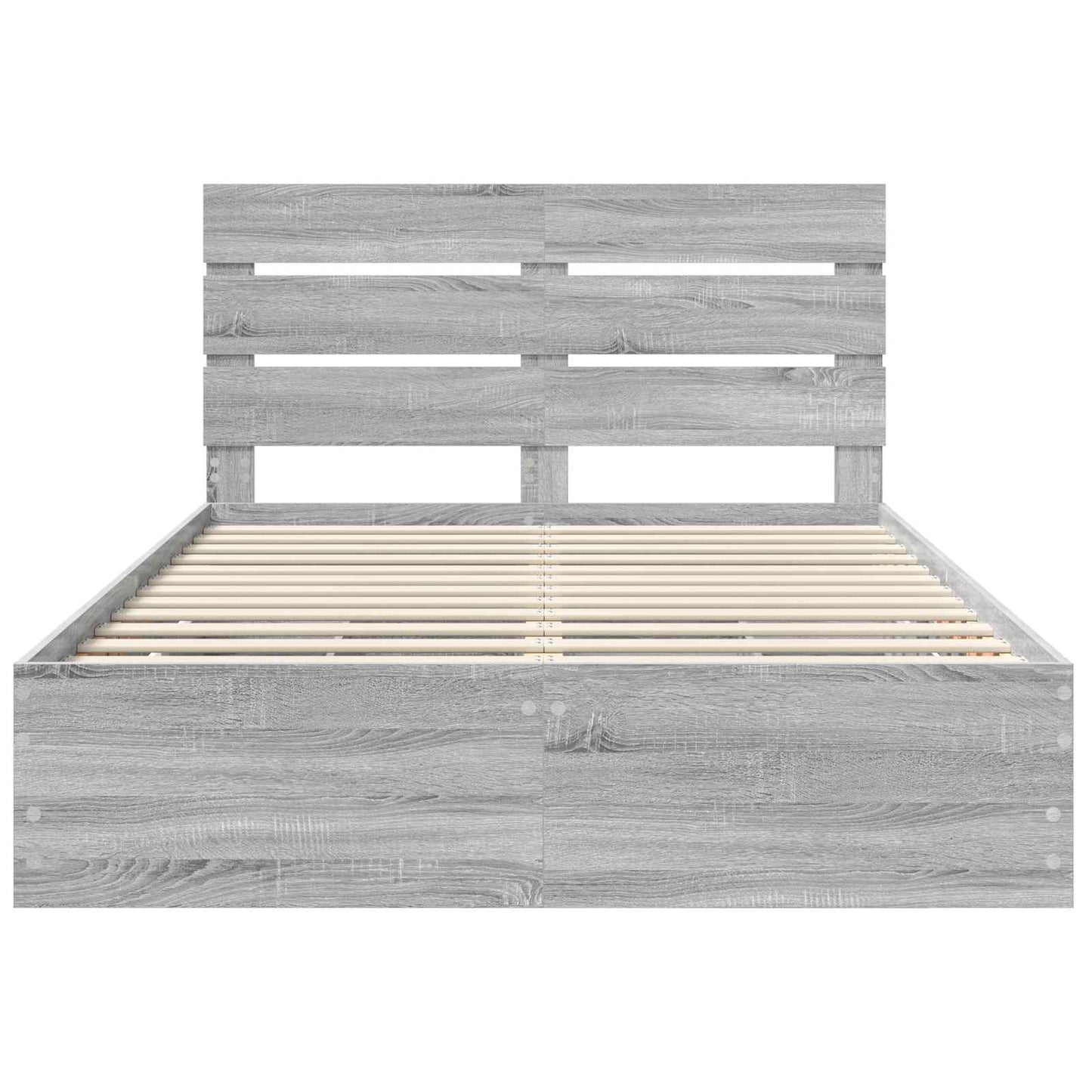 Bedframe met lade Grijs Sonoma 140 x 200 cm Ingenieurshout