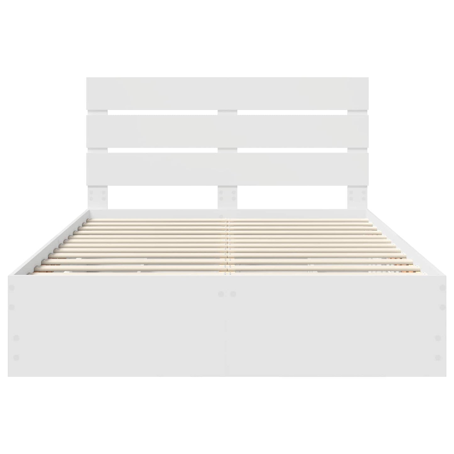 Bedframe met lade met opslag Wit 140 x 190 cm Ingenieurshout
