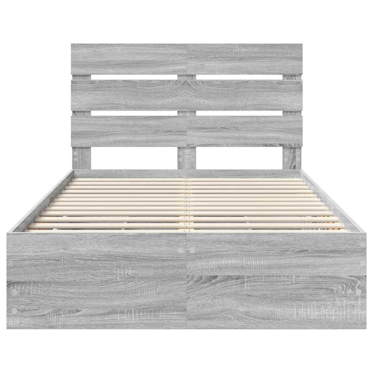 Bedframe met lade Grijs Sonoma 120 x 190 cm Ingenieurshout