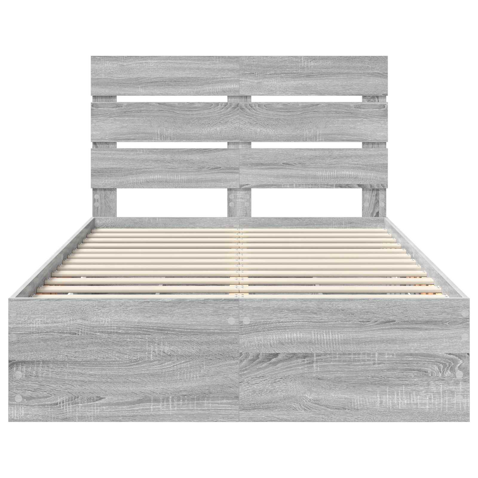 Bedframe met lade Grijs Sonoma 120 x 190 cm Ingenieurshout
