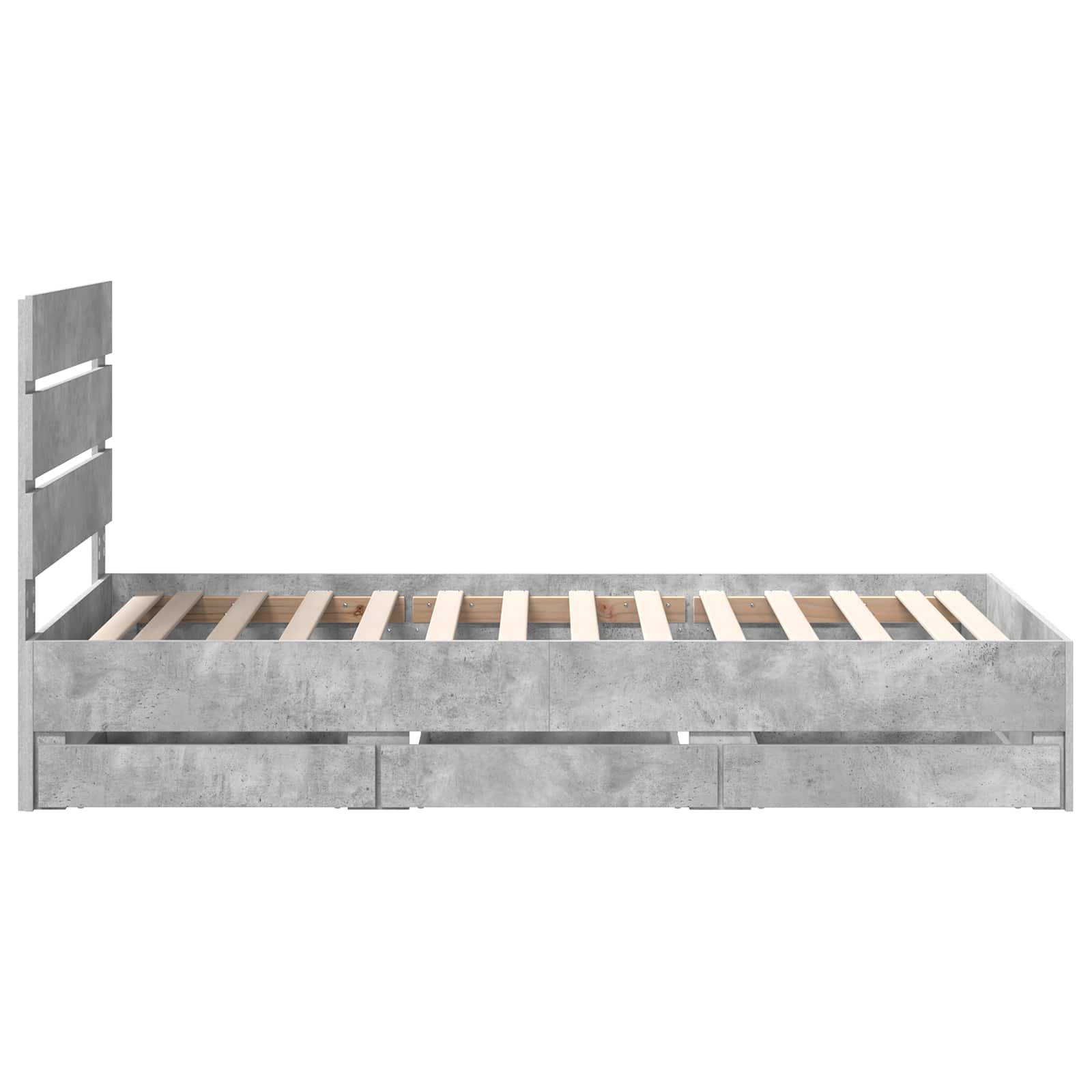 Bedframe met lade Beton Grijs 90 x 200 cm Ingenieurshout