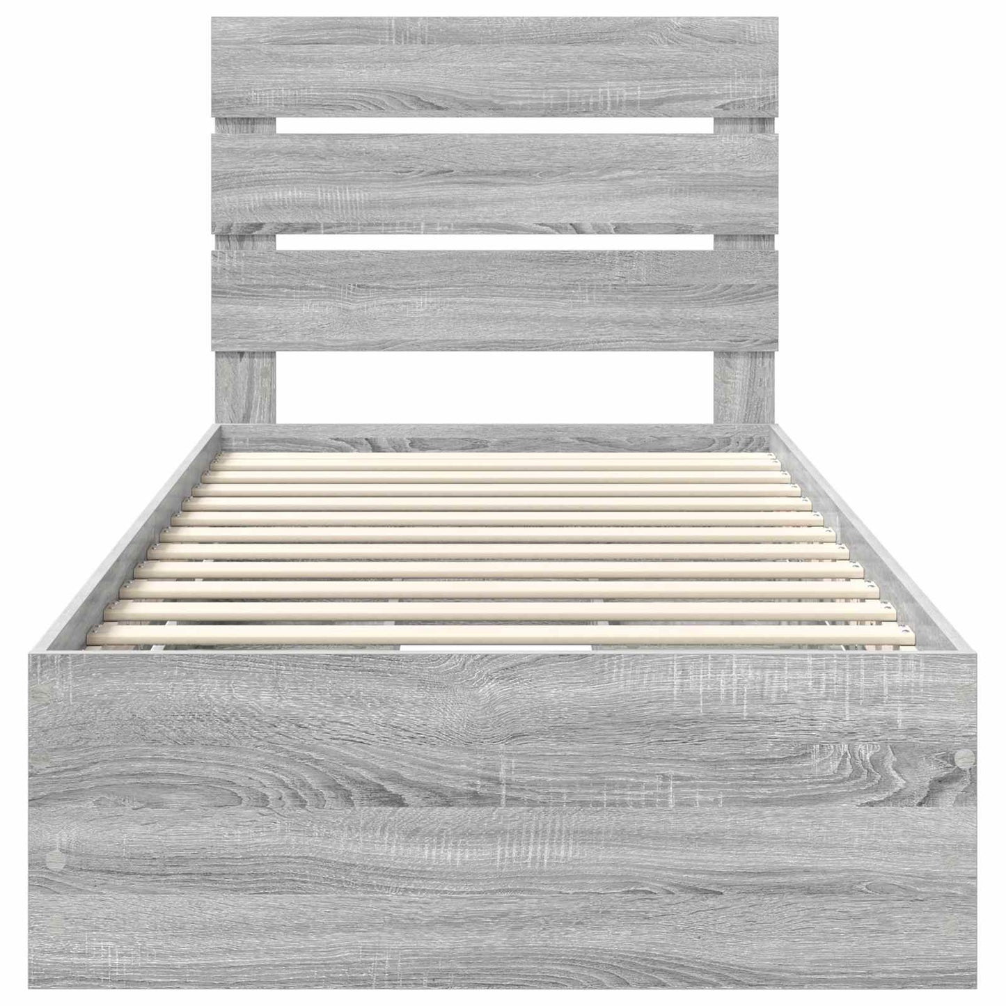 Bedframe met lade Grijs Sonoma 90 x 200 cm Ingenieurshout