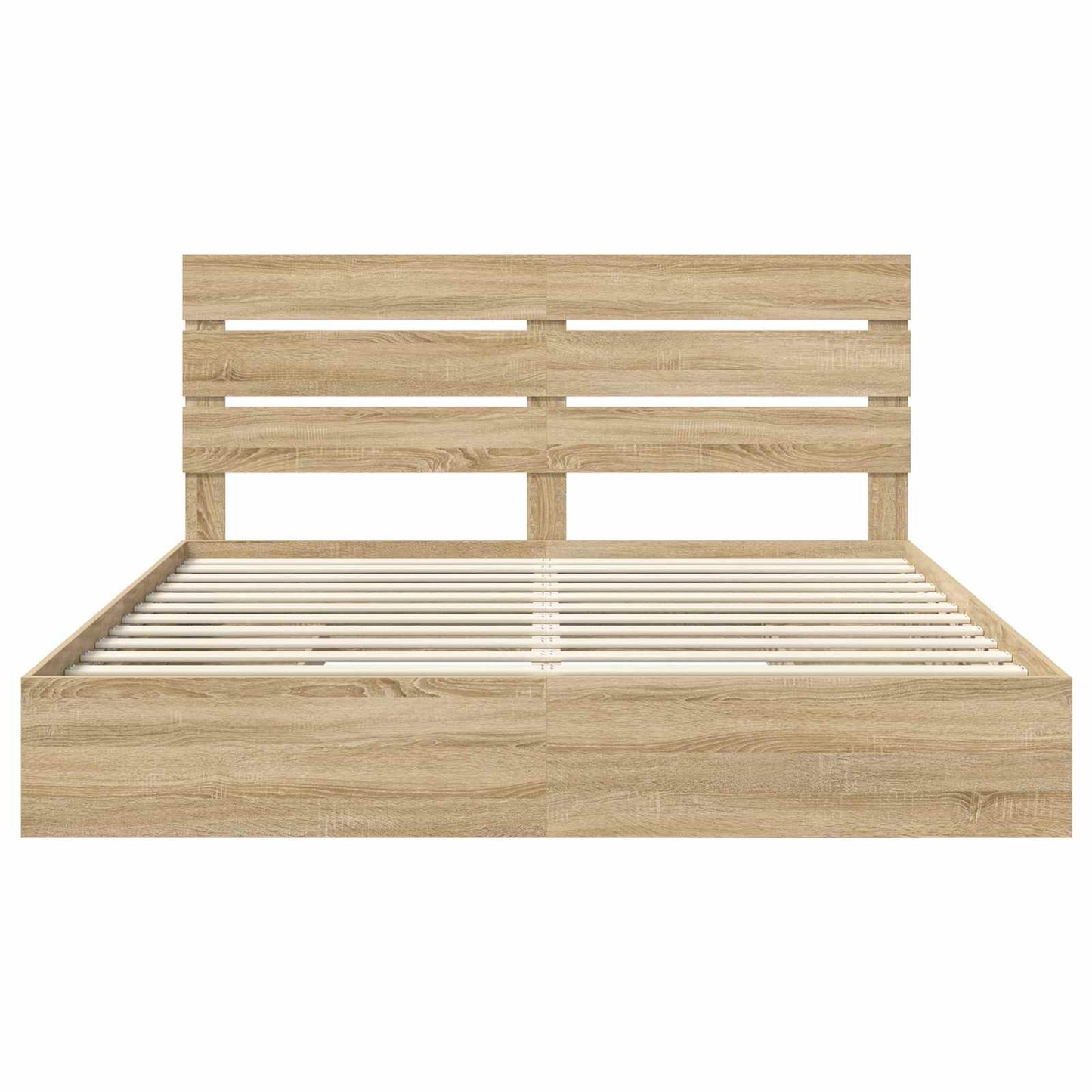 Opslag bed met lade Sonoma Eiken 180 x 200 cm Bewerkt hout