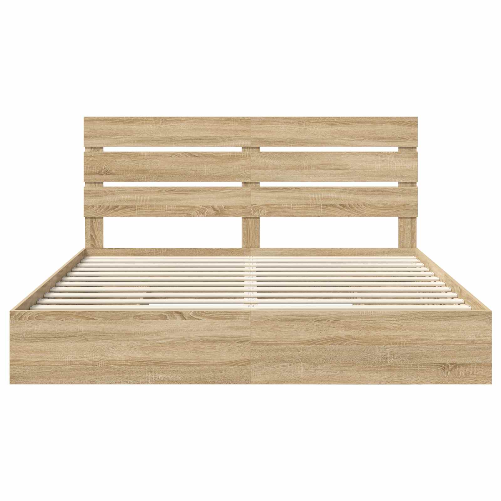 Opslag bed met lade Sonoma Eiken 180 x 200 cm Bewerkt hout