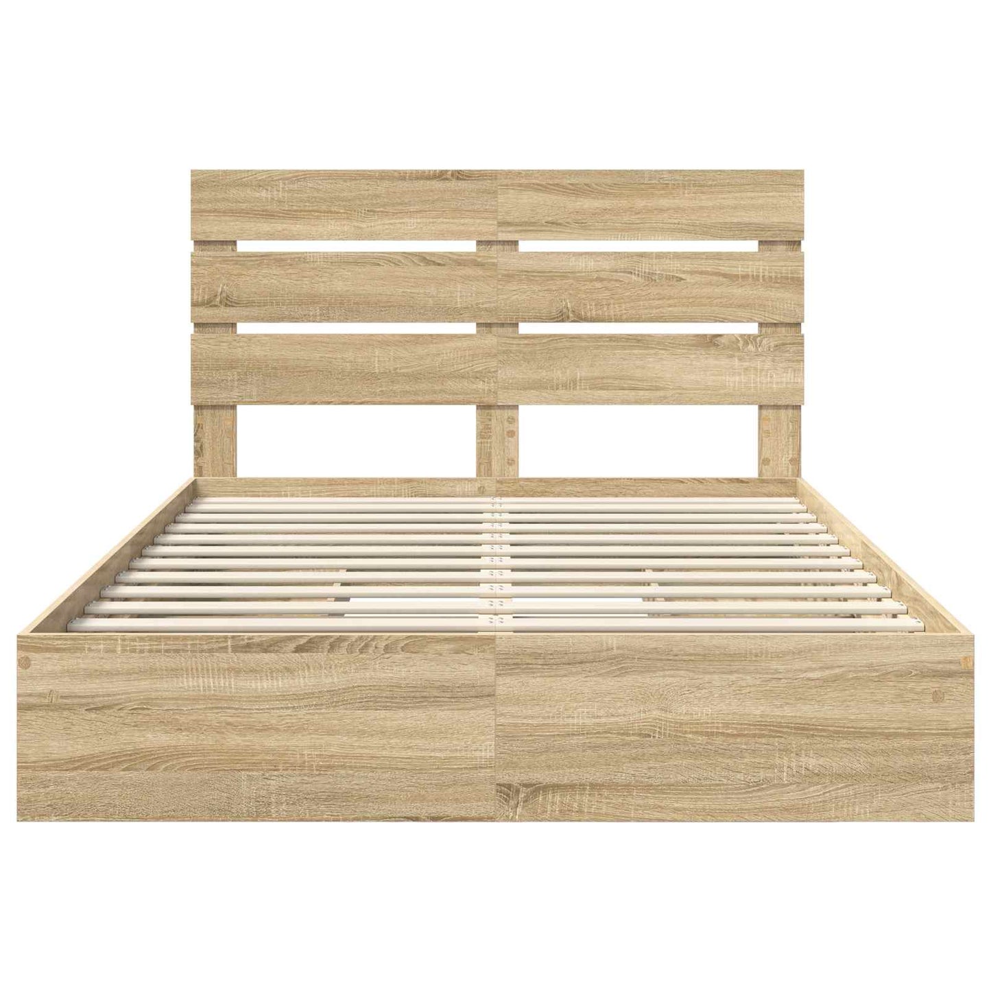 Opslag bed met lade Sonoma Eiken 160 x 200 cm Bewerkt hout