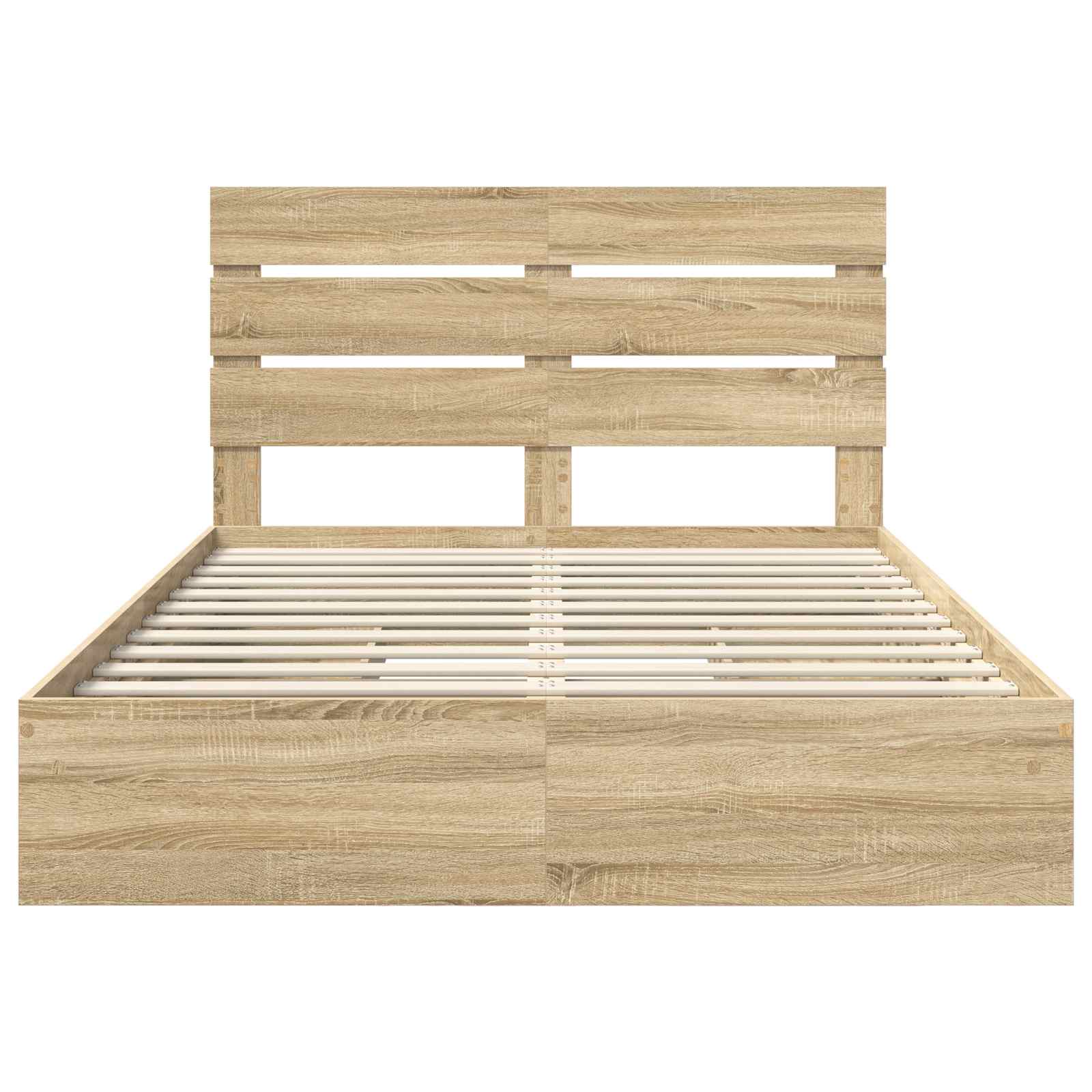 Opslag bed met lade Sonoma Eiken 160 x 200 cm Bewerkt hout