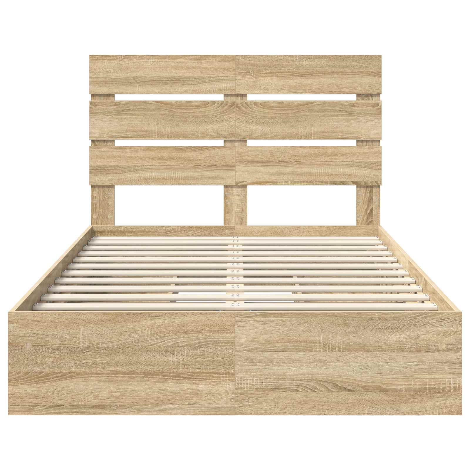 Opslag bed met lade Sonoma Eiken 120 x 200 cm Bewerkt hout