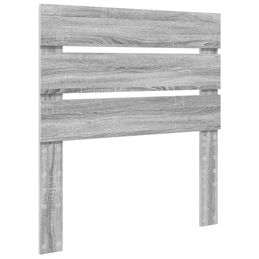 Opslag bed met hoofdeinde Grijs Sonoma 90 x 200 cm Bewerkt hout