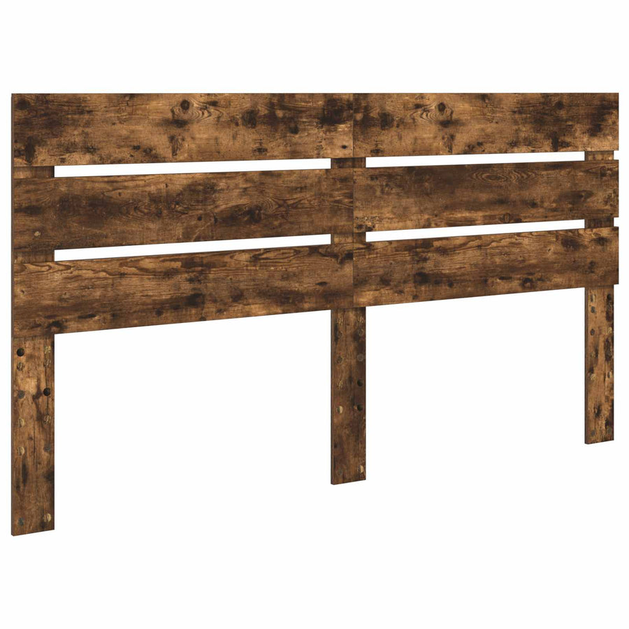 Bedframe met lade Gerookt eiken 200 x 200 cm Bewerkt hout