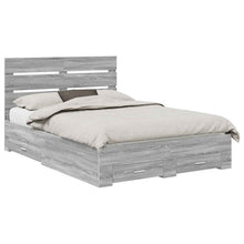 Bedframe met lade Grijs Sonoma 160 x 200 cm Bewerkt hout
