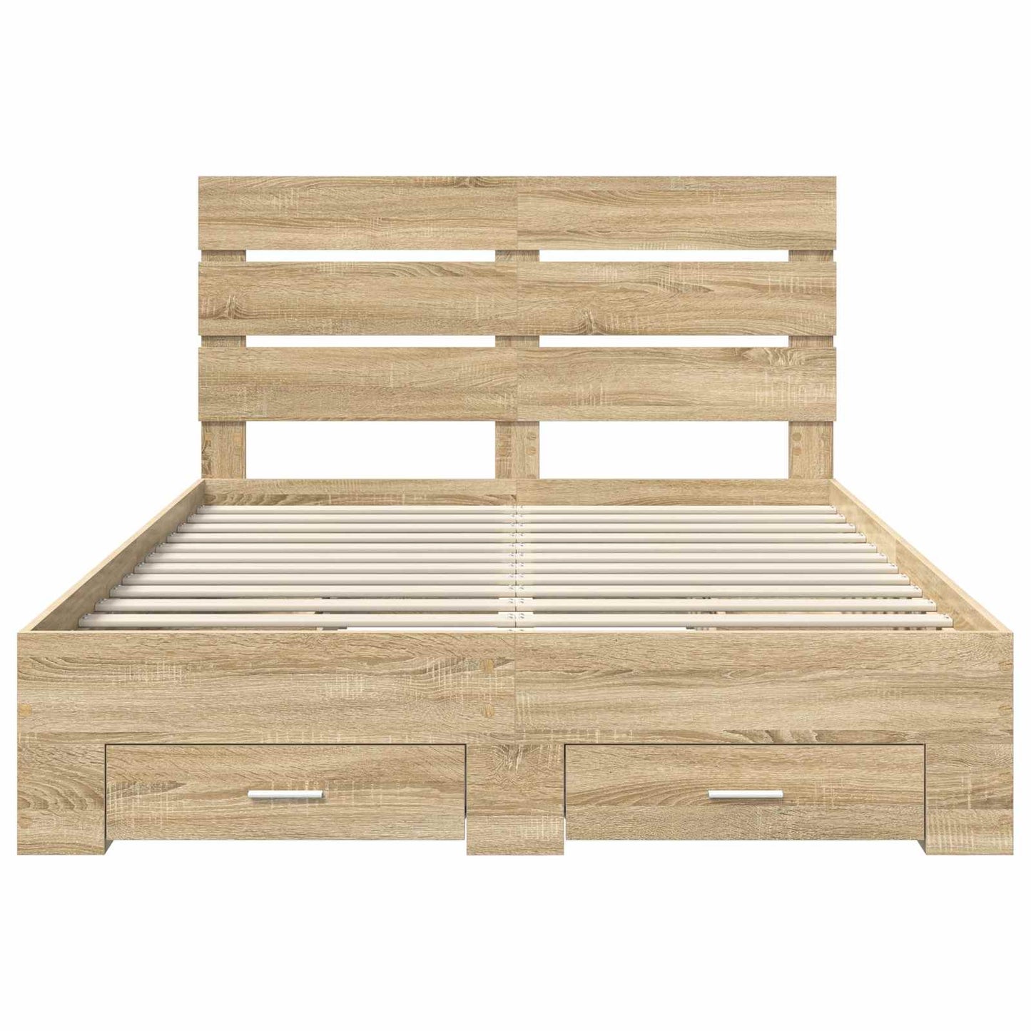 Bedframe met lade Sonoma Eiken 150 x 200 cm Bewerkt hout