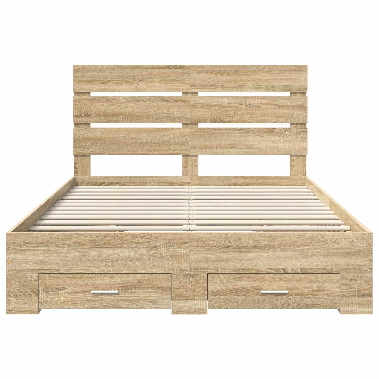 Bedframe met lade Sonoma Eiken 140 x 190 cm Bewerkt hout