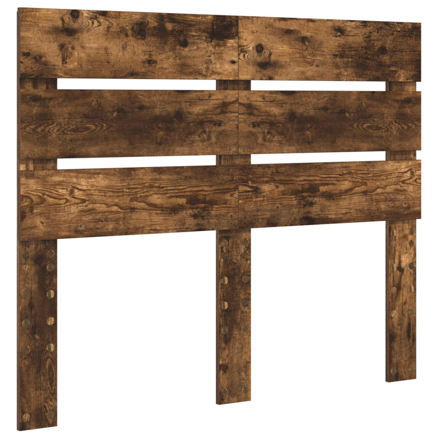 Bedframe met lade Gerookt eiken 120 x 200 cm Bewerkt hout