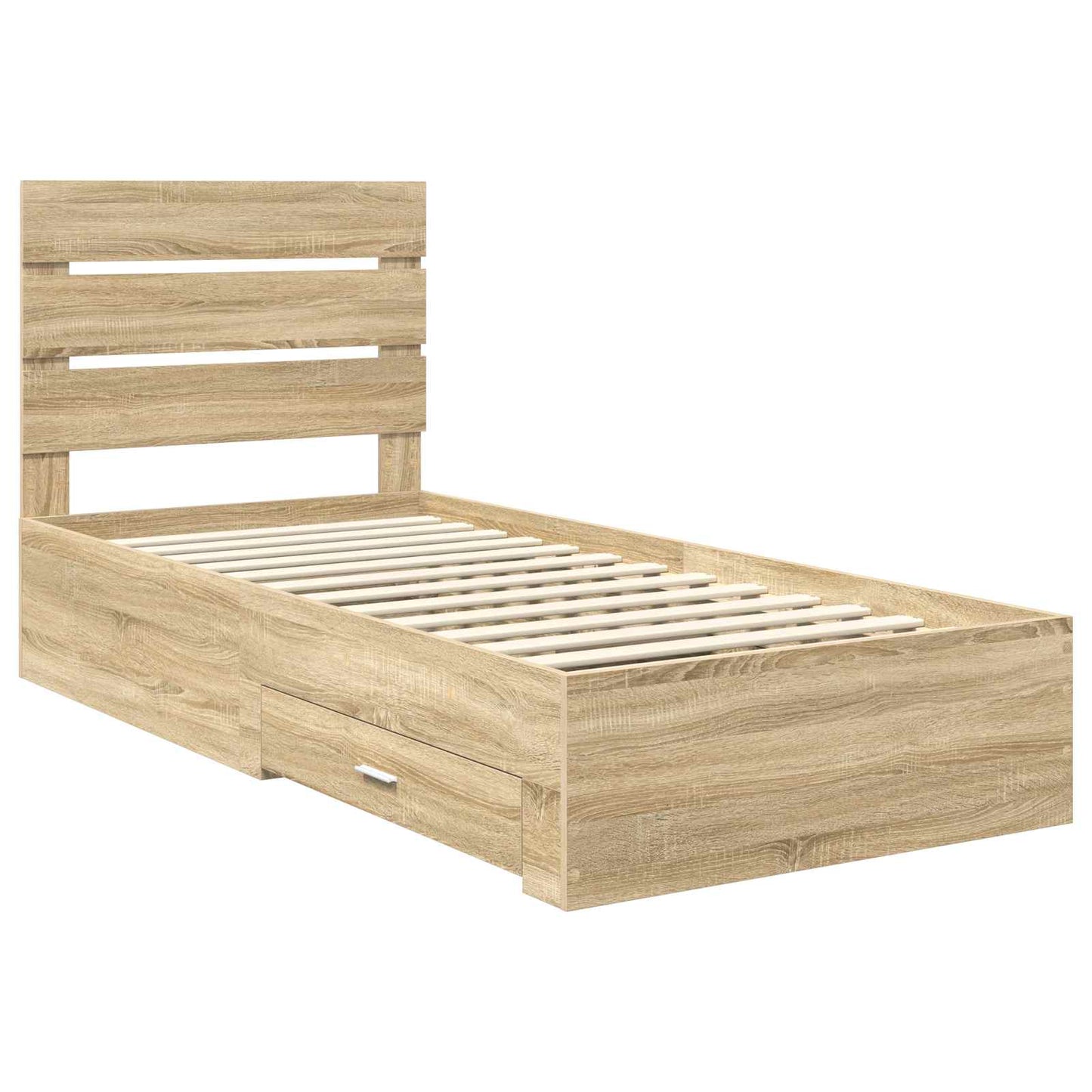 Bedframe met lade Sonoma Eiken 100 x 200 cm Bewerkt hout