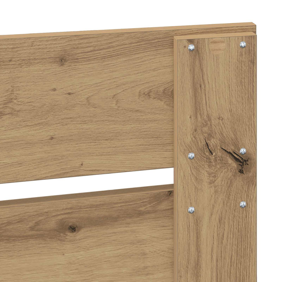 Bedframe met lade Artisan Eiken 100 x 200 cm Bewerkt hout