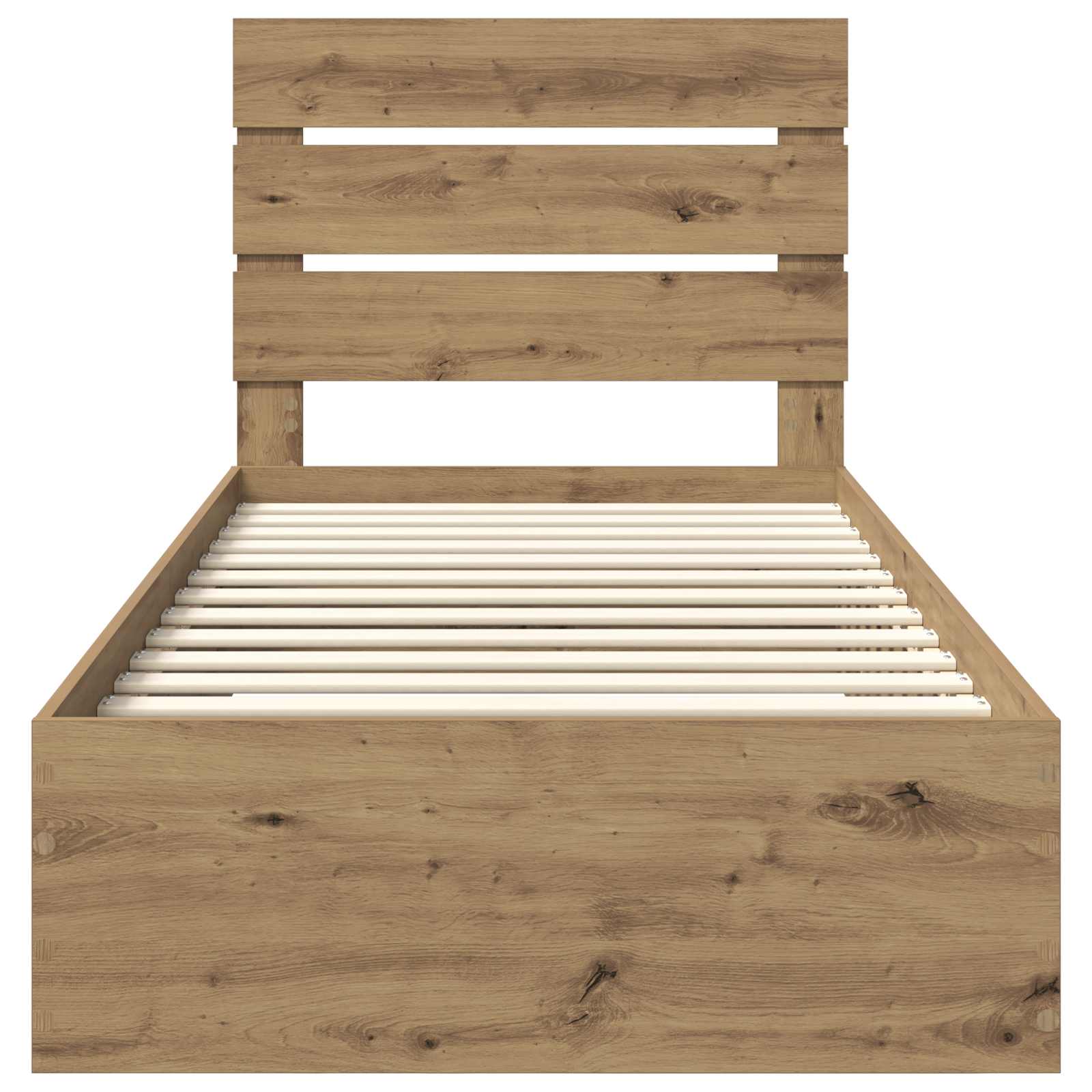 Bedframe met lade Artisan Eiken 90 x 200 cm Bewerkt hout