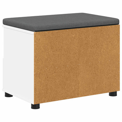 Halbank Wit 60 x 38 x 46 cm Spaanplaat en Bekledingsstof