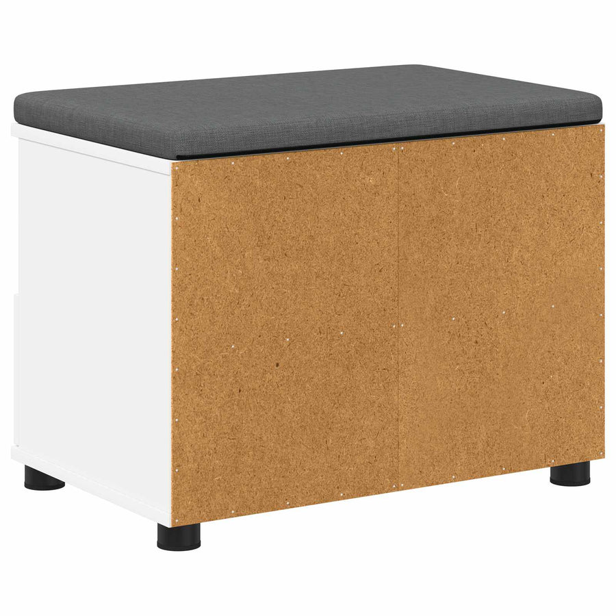Halbank Wit 60 x 38 x 46 cm Spaanplaat en Bekledingsstof